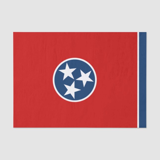 Staatsflagge von Tennessee Seidenpapier (Vorderseite)