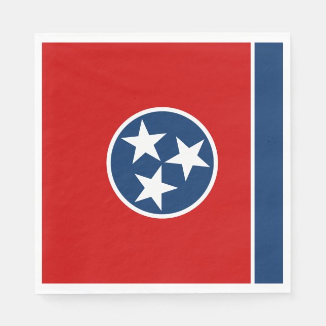 Staatsflagge von Tennessee Serviette (Vorderseite)