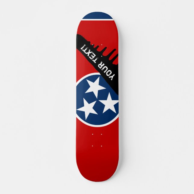 Staatsflagge von Tennessee Skateboard (Vorne)