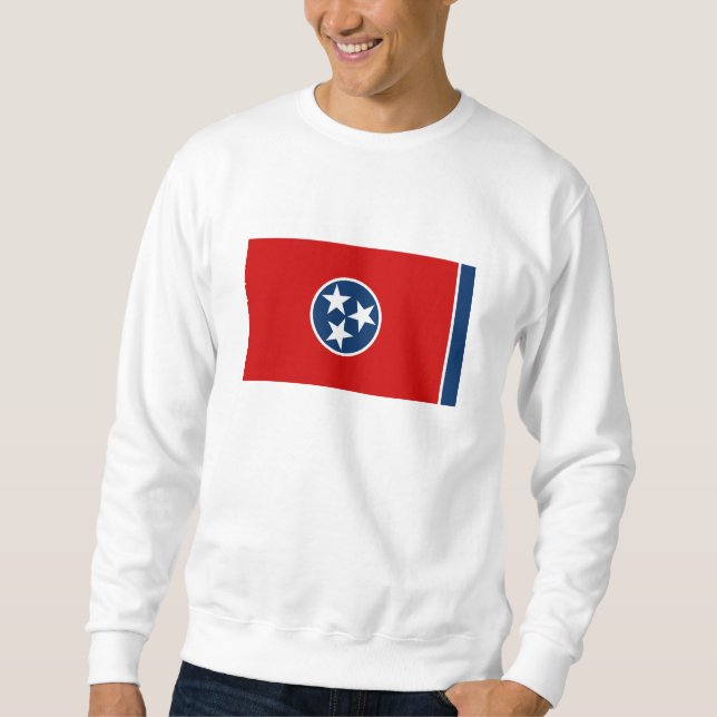 Staatsflagge von Tennessee Sweatshirt (Vorderseite)