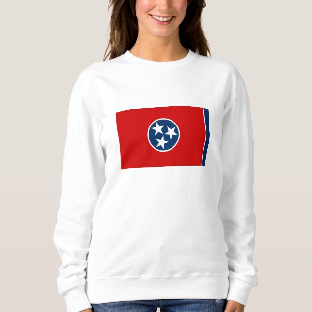 Staatsflagge von Tennessee Sweatshirt (Vorderseite)