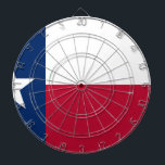 Staatsflagge von Texas Dartscheibe<br><div class="desc">Diese Fahne des stolzen Lone Star Staat von Texas wird unter Verwendung der exakten Farbtöne von Rot,  Weiß und Blau der Fahne der USA hergestellt. Es ist perfekt auf</div>