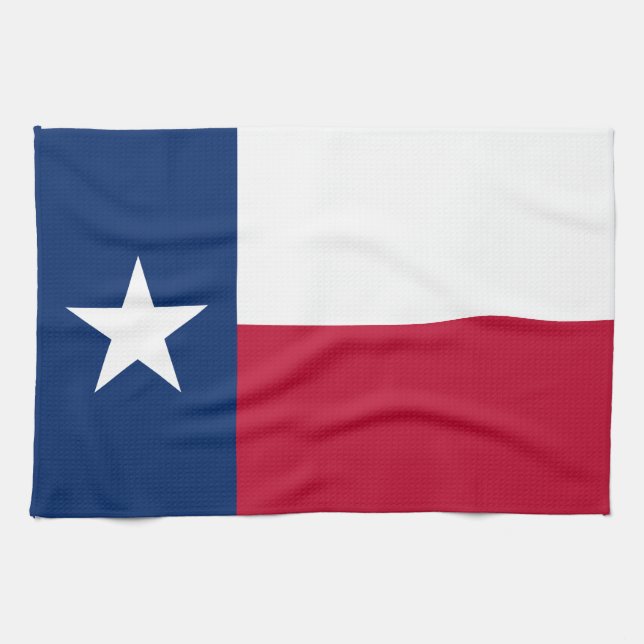 Staatsflagge von Texas Küchentuch (Horizontal)