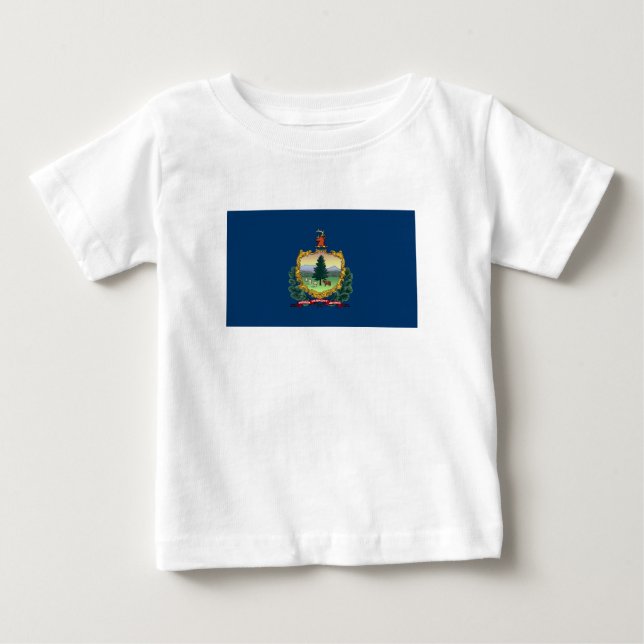 Staatsflagge von Vermont Baby T-shirt (Vorderseite)
