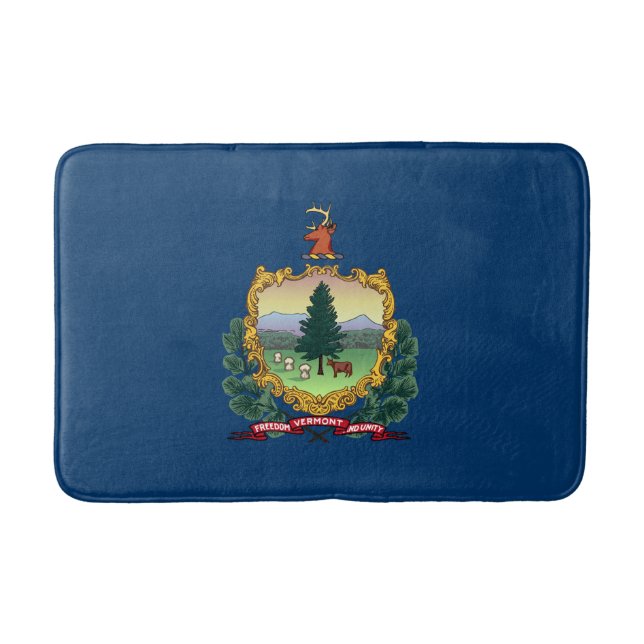 Staatsflagge von Vermont Badematte (Vorderseite)