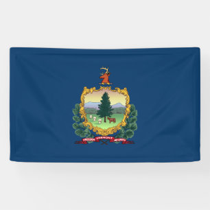 Staatsflagge von Vermont Banner