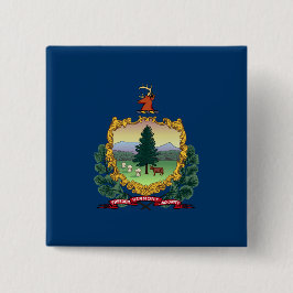 Staatsflagge von Vermont Button