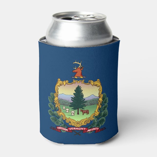 Staatsflagge von Vermont Dosenkühler (Kanne Vorderseite)