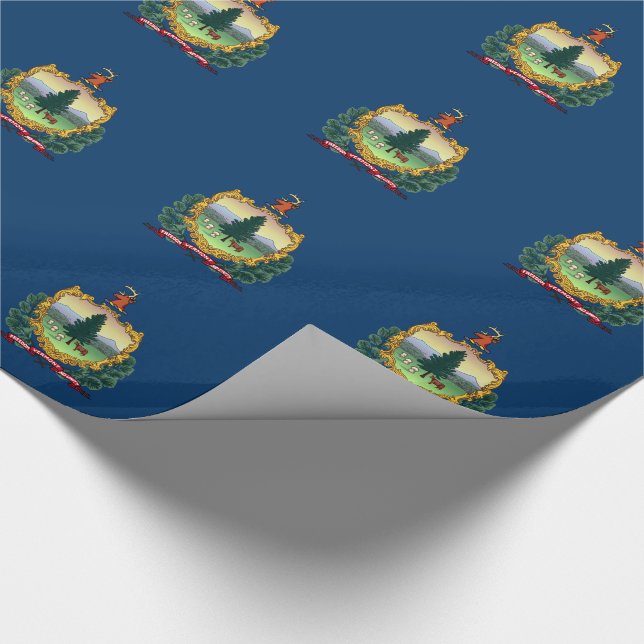 Staatsflagge von Vermont Geschenkpapier (Ecke)