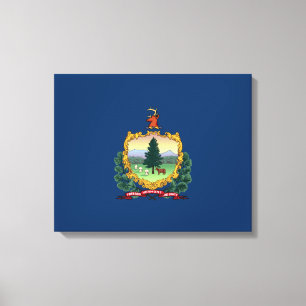 Staatsflagge von Vermont Leinwanddruck