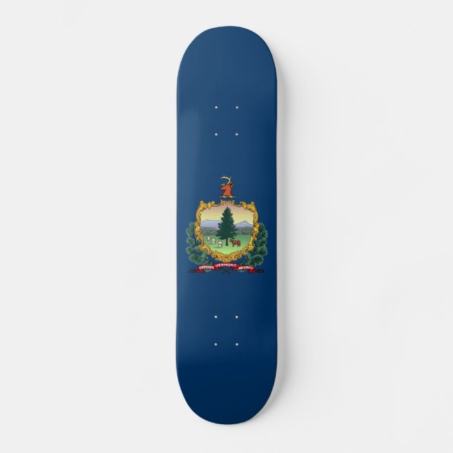 Staatsflagge von Vermont Skateboard (Vorderseite)