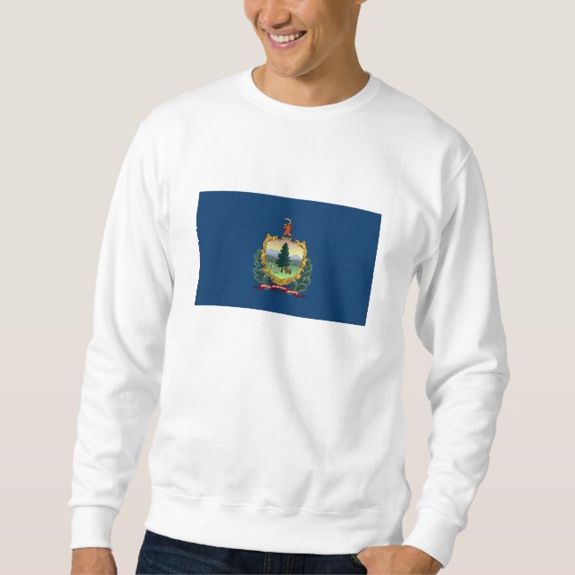 Staatsflagge von Vermont Sweatshirt (Vorderseite)