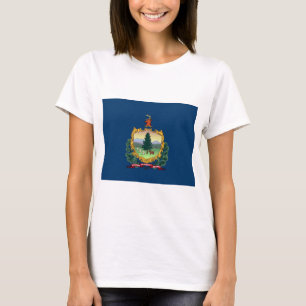 Staatsflagge von Vermont T-Shirt