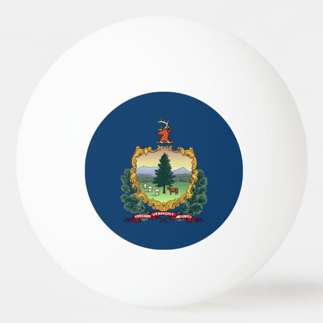 Staatsflagge von Vermont Tischtennisball (Vorderseite)