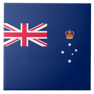 Staatsflagge von Victoria (Australien) Fliese