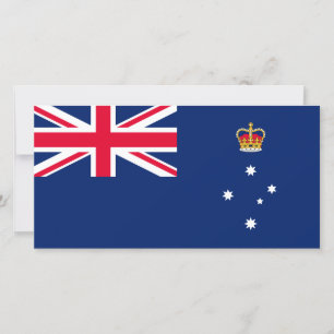 Staatsflagge von Victoria (Australien) Karte