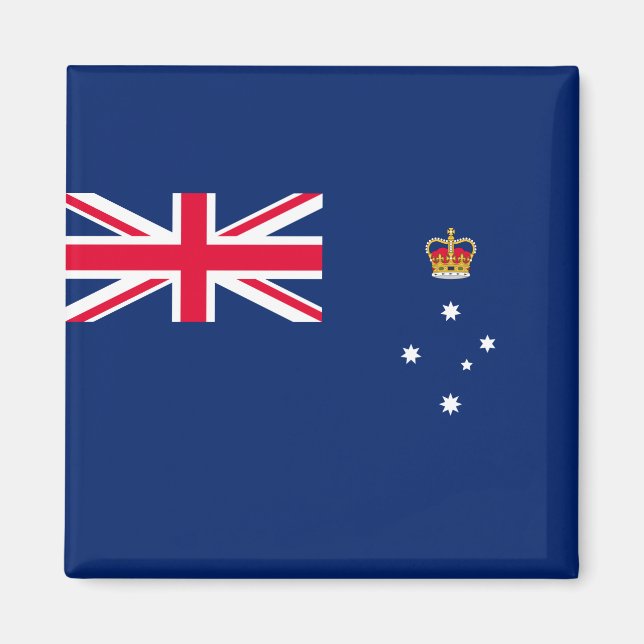 Staatsflagge von Victoria (Australien) Magnet (Vorne)
