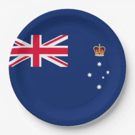 Staatsflagge von Victoria (Australien) Pappteller