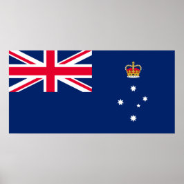 Staatsflagge von Victoria (Australien) Poster