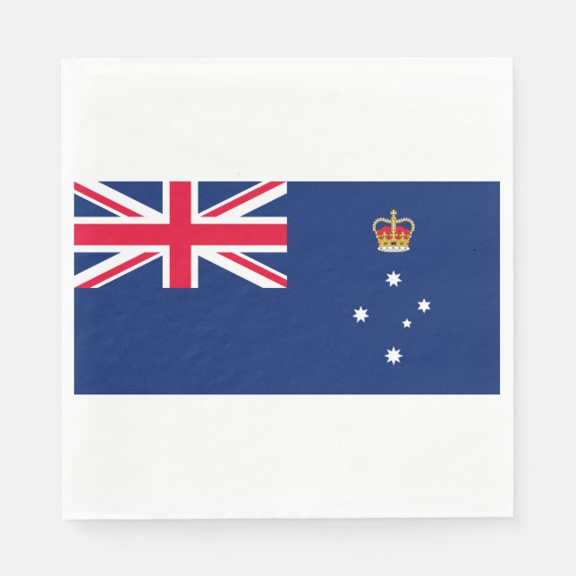 Staatsflagge von Victoria (Australien) Serviette (Vorderseite)