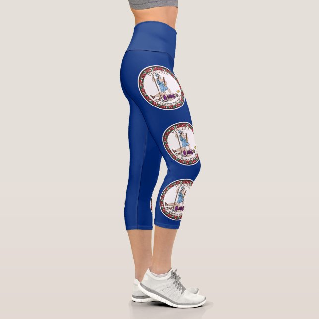 Staatsflagge von Virginia Capri Leggings (Rechts)