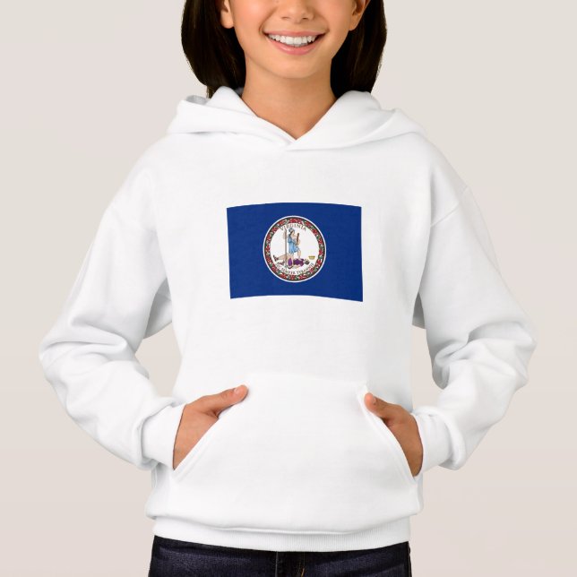 Staatsflagge von Virginia Hoodie (Vorderseite)