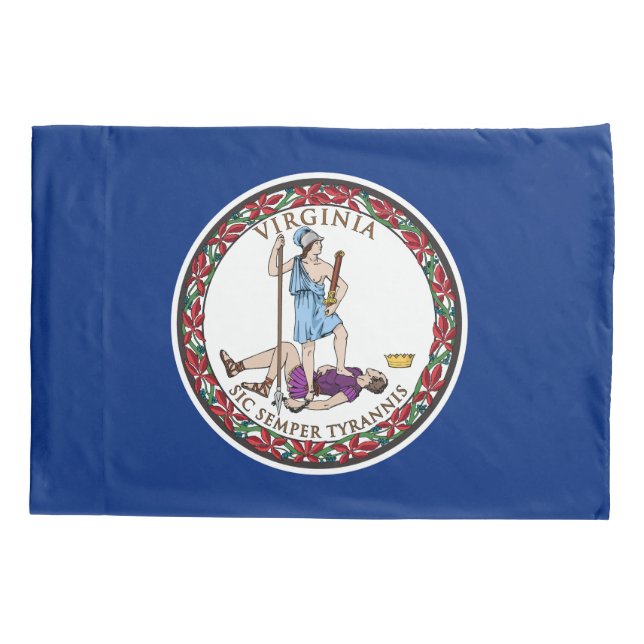 Staatsflagge von Virginia Kissenbezug (Rückseite)