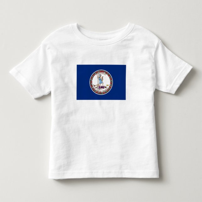 Staatsflagge von Virginia Kleinkind T-shirt (Vorderseite)