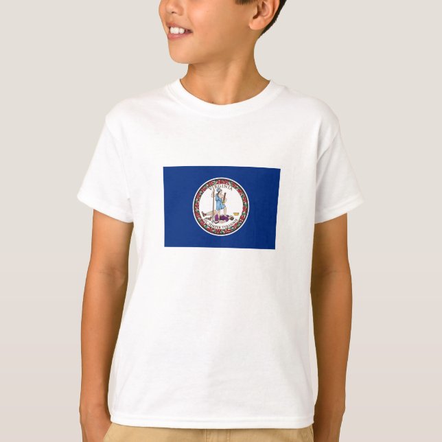 Staatsflagge von Virginia T-Shirt (Vorderseite)
