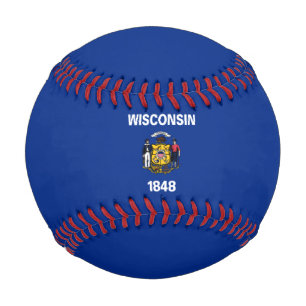 Staatsflagge von Wisconsin Baseball