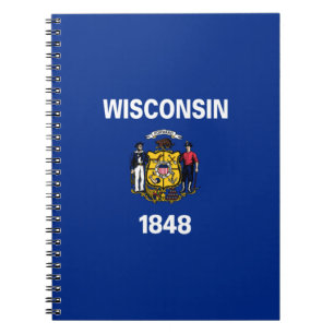 Staatsflagge von Wisconsin Notizblock