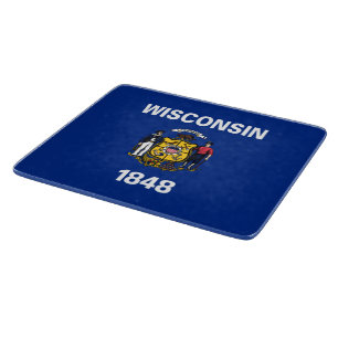 Staatsflagge von Wisconsin Schneidebrett