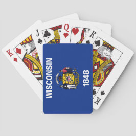 Staatsflagge von Wisconsin Spielkarten