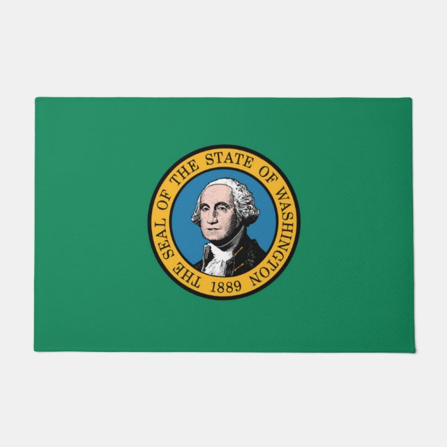 Staatsflagge Washington, USA Fußmatte (Vorderseite)