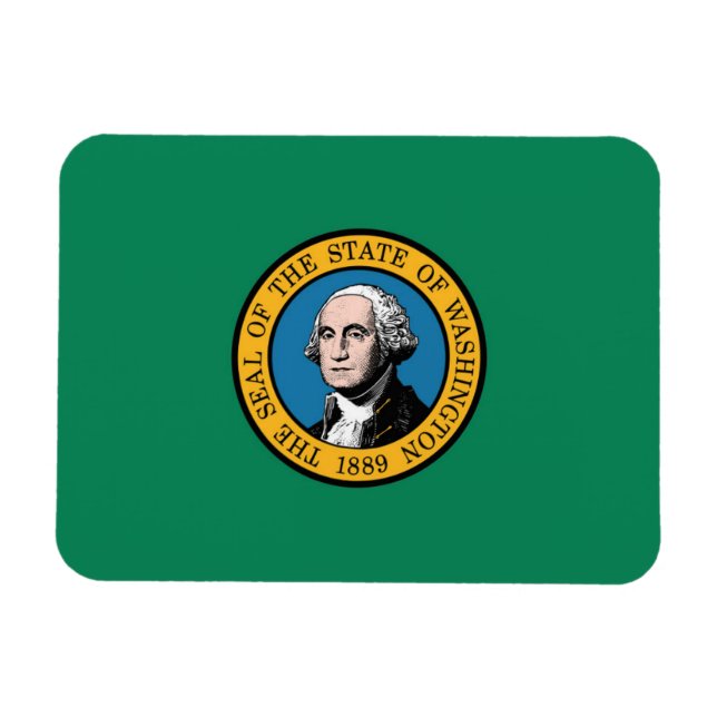 Staatsflagge Washington, USA Magnet (Horizontal)
