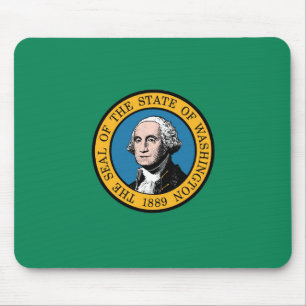 Staatsflagge Washington, USA Mousepad