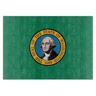 Staatsflagge Washington, USA Schneidebrett