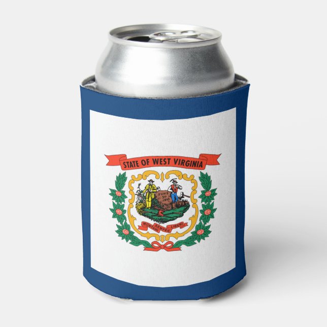 Staatsflagge West Virginia Dosenkühler (Kanne Vorderseite)
