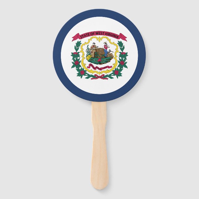 Staatsflagge West Virginia Fächer (Vorderseite)