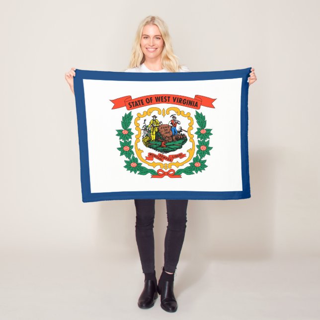 Staatsflagge West Virginia Fleecedecke (Beispiel)