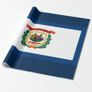 Staatsflagge West Virginia Geschenkpapier