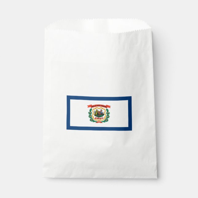 Staatsflagge West Virginia Geschenktütchen (Vorderseite)