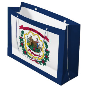 Staatsflagge West Virginia Große Geschenktüte