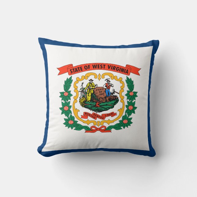 Staatsflagge West Virginia Kissen (Vorderseite)