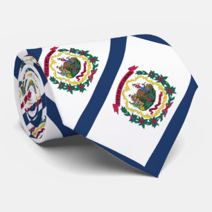 Staatsflagge West Virginia Krawatte