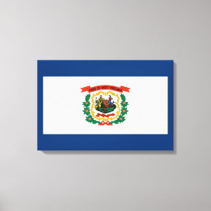 Staatsflagge West Virginia Leinwanddruck