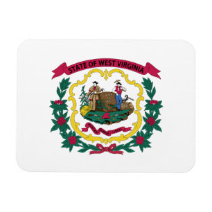 Staatsflagge West Virginia Magnet