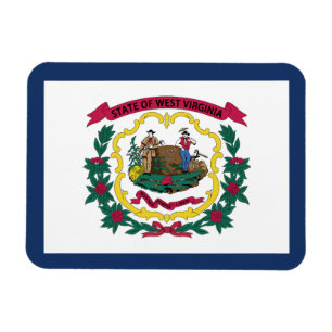 Staatsflagge West Virginia Magnet
