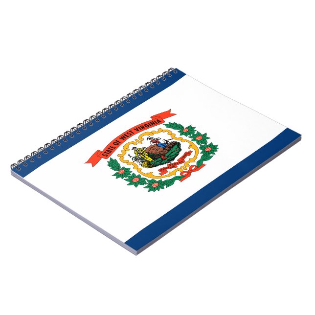 Staatsflagge West Virginia Notizblock (Linke Seite)
