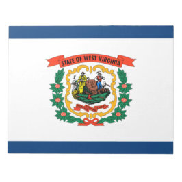 Staatsflagge West Virginia Notizblock